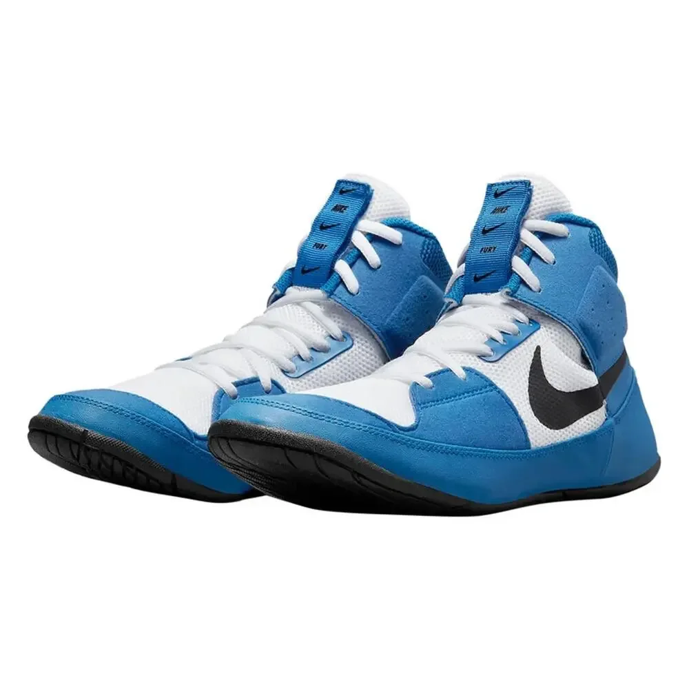 Nike Fury Wrestling Shoes Mens Size 10 Blue AO2416 401 MMA Karate Boxing NEW
